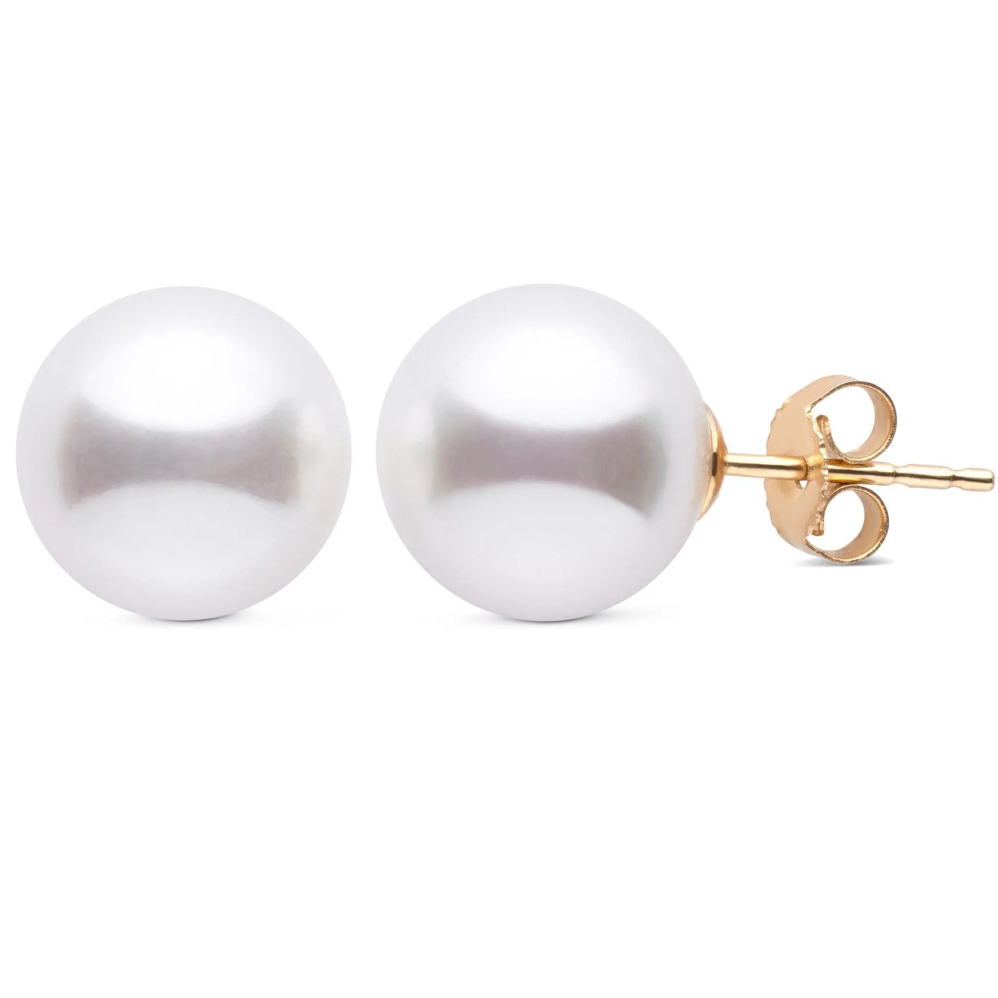 10.0-11.0 mm AAA White South Sea Pearl Stud Earrings