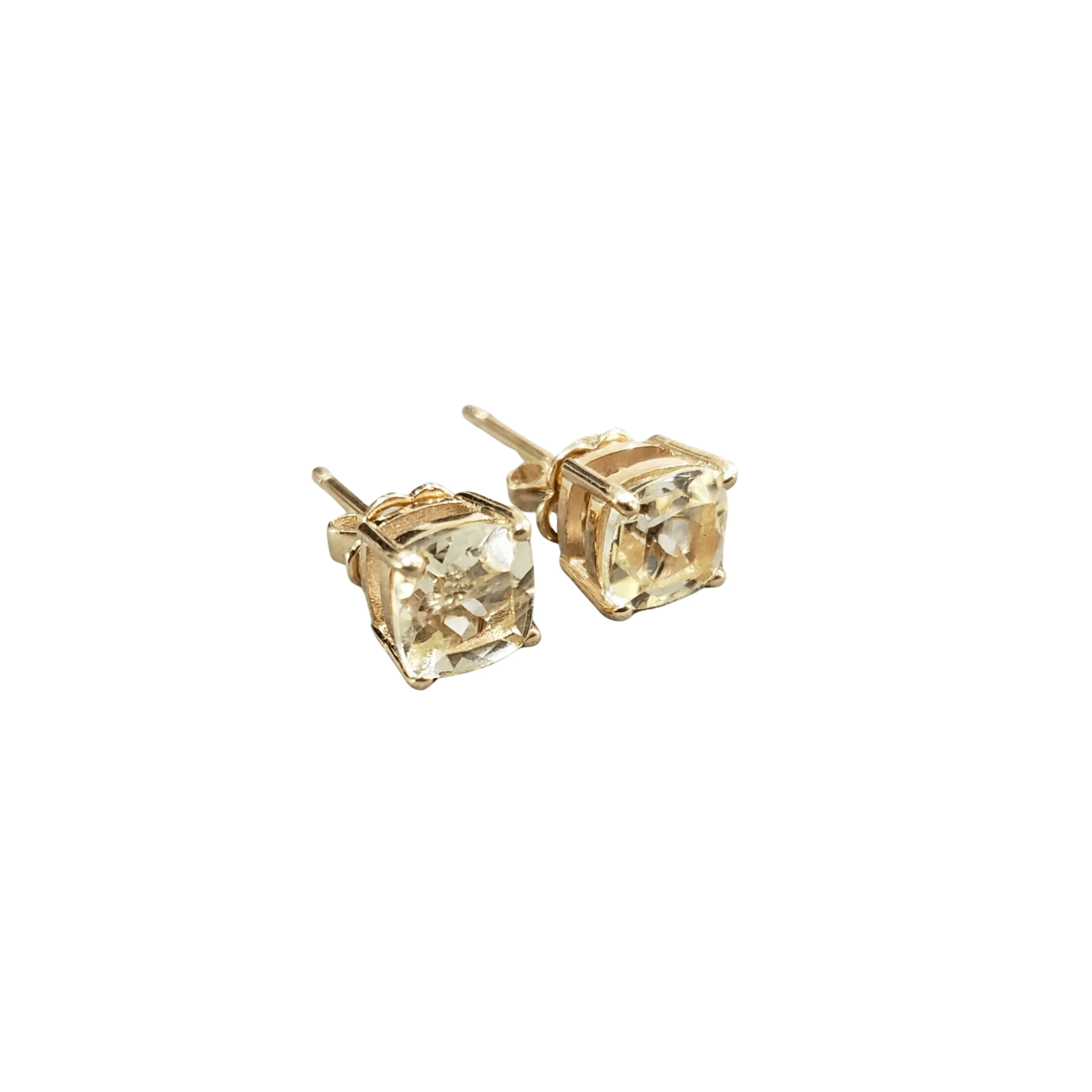 14k Gold  Dainty Aquamarine Earrings Studs