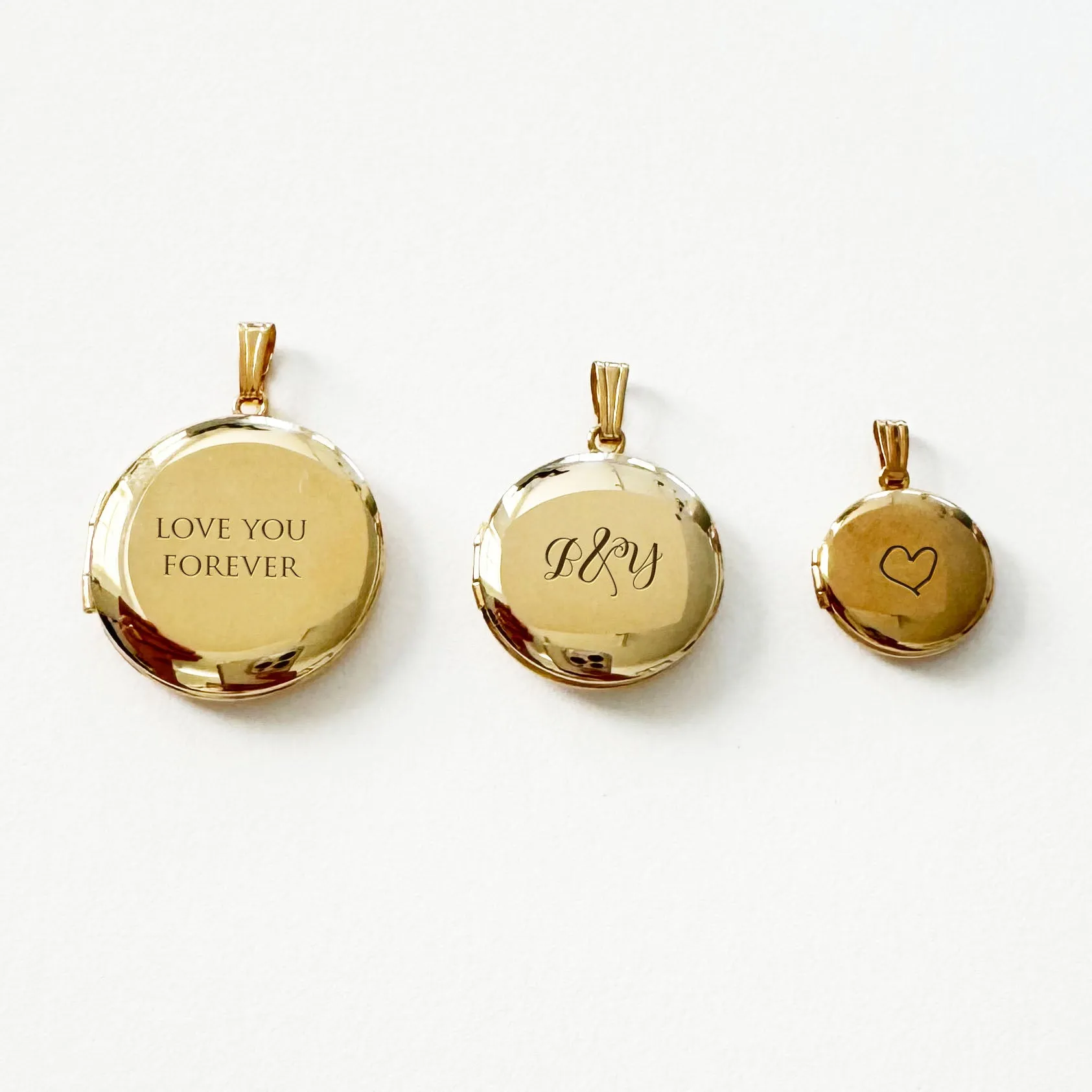 14k Yellow Gold Large Silhouette Locket