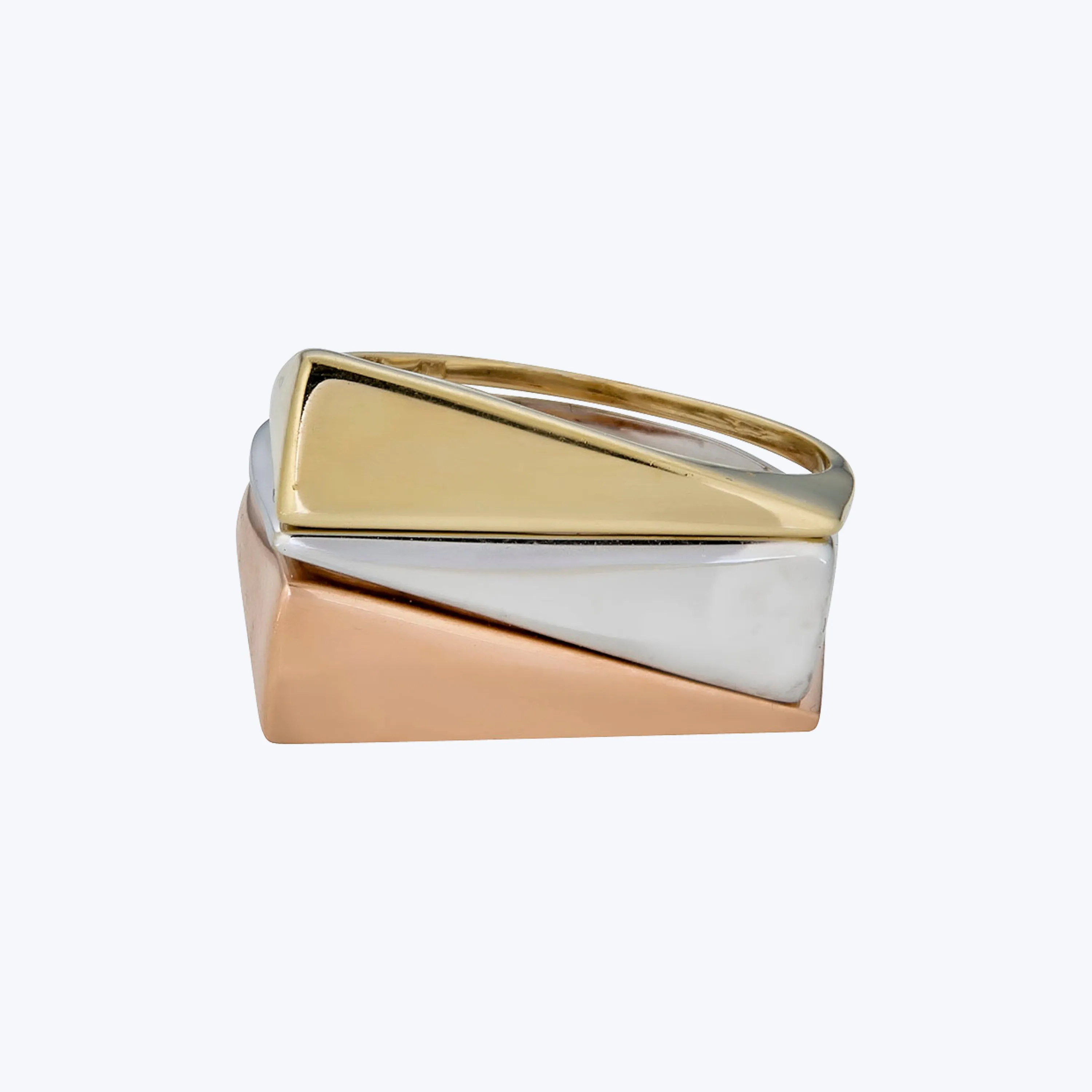 14K Yellow Gold Wedge Ring