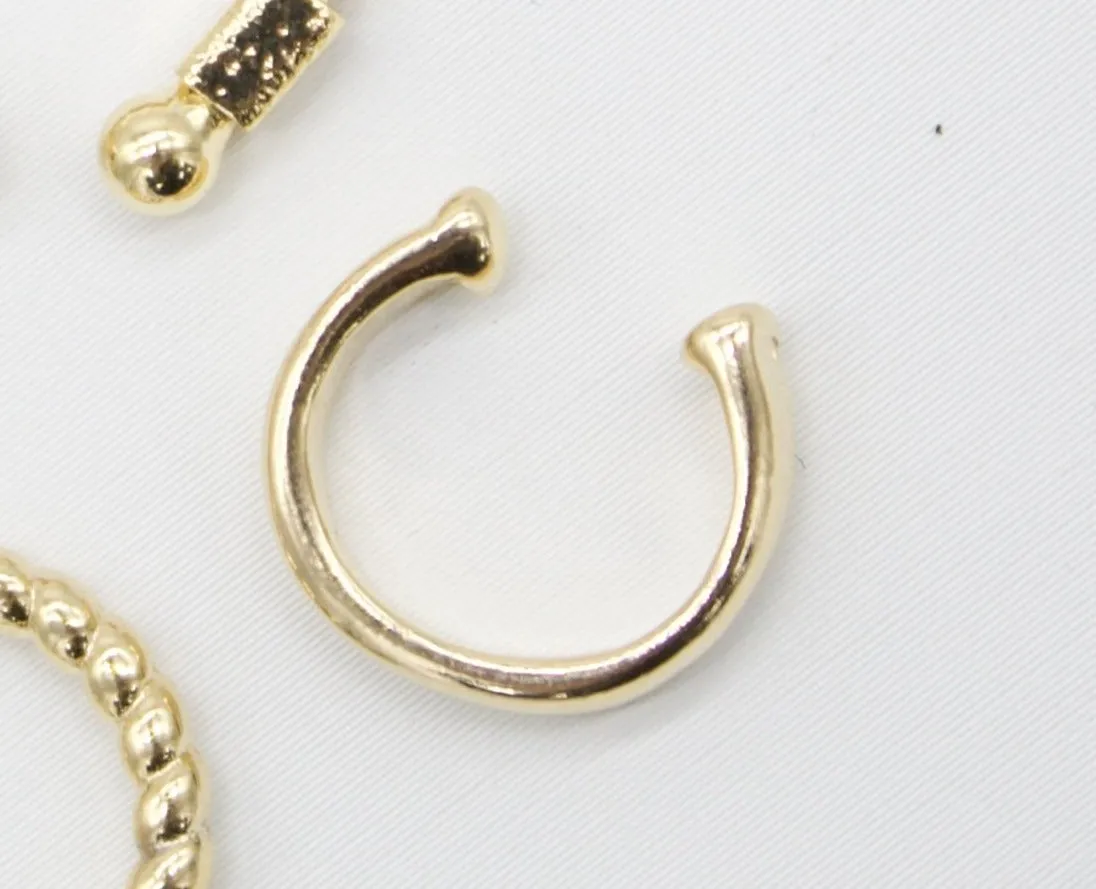 18K Gold Filled Small Ear Cuff Earrings