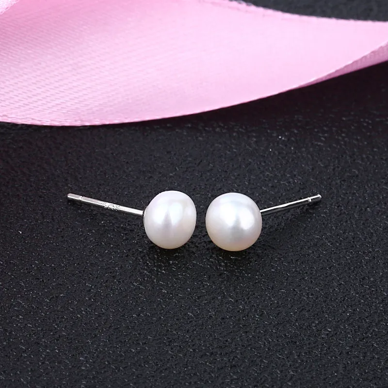 2 Pairs Earrings S925 Sterling Silver Stud Earrings