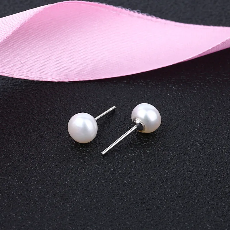 2 Pairs Earrings S925 Sterling Silver Stud Earrings