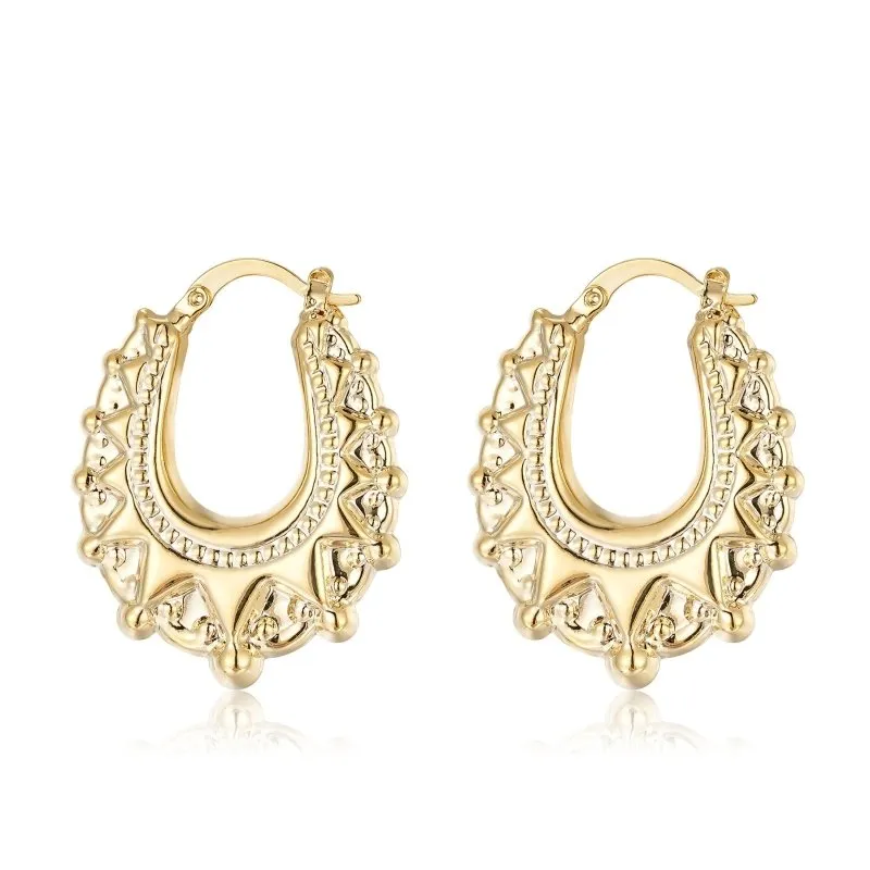 30mm Gold Filled Oval Gypsy Creole Lightweight Earrings