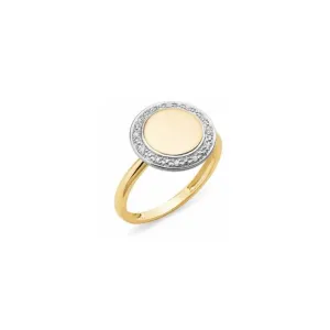 9ct Yellow Gold Diamond Ring