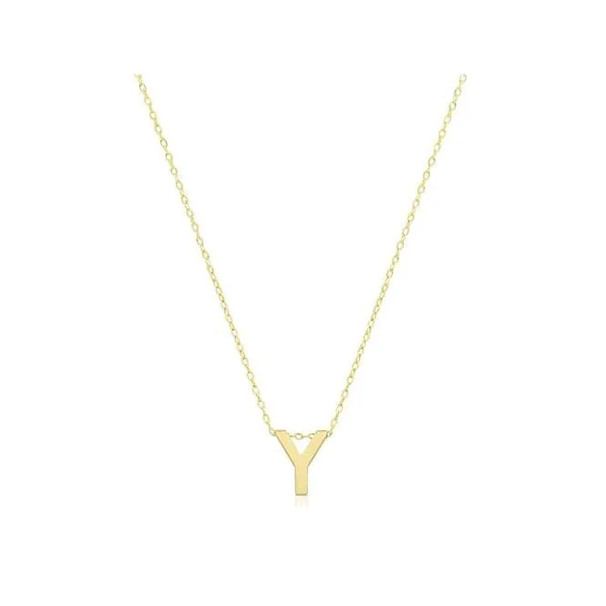 9ct Yellow Gold Initial Necklace NK435/Y