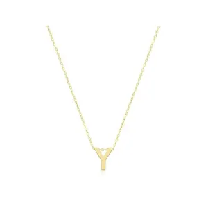 9ct Yellow Gold Initial Necklace NK435/Y