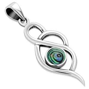 Abalone Shell Silver Pendant