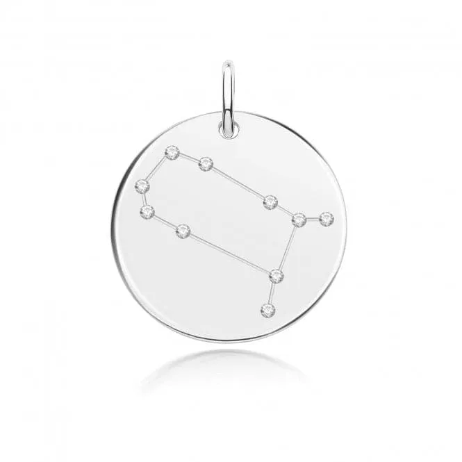 Acotis Silver Zodiac Rhodium Constellation Gemini G61104