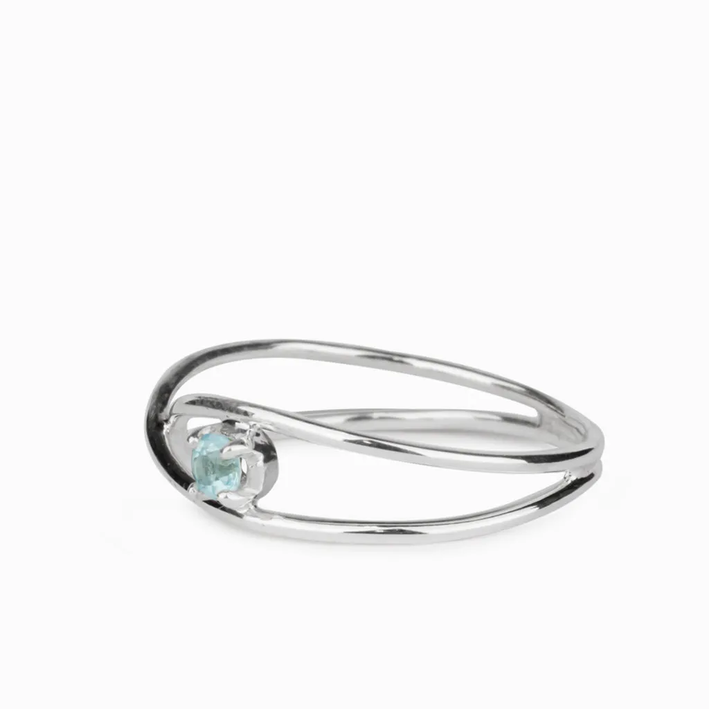 Aquamarine Birthstone Ring