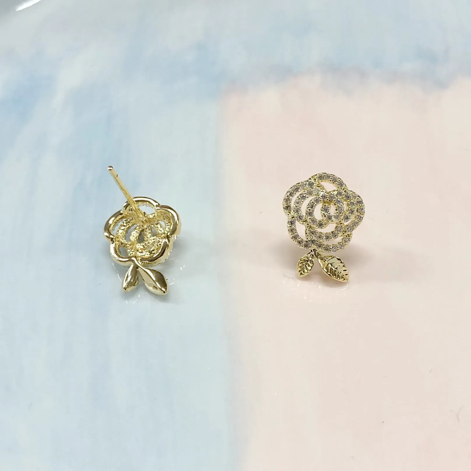 Audrey Shakespeare Rose Earrings