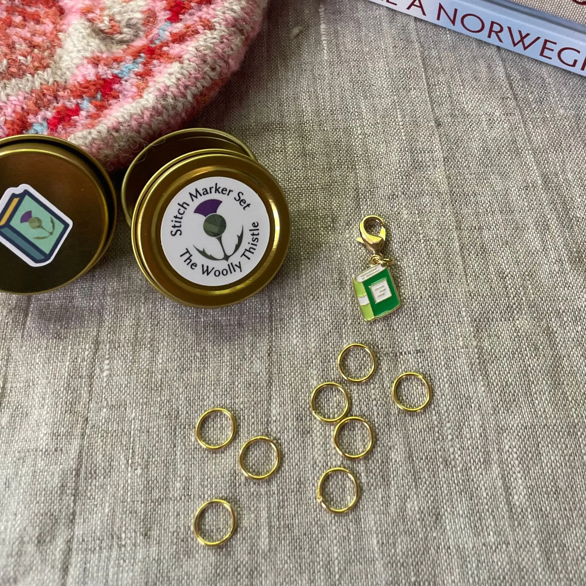 Book Stitch Marker Set