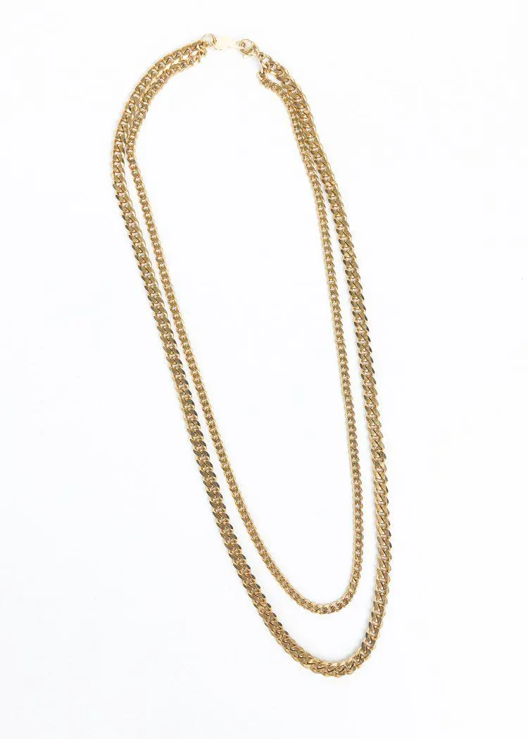 Bracha Gigi Layered Chain Necklace - Gold