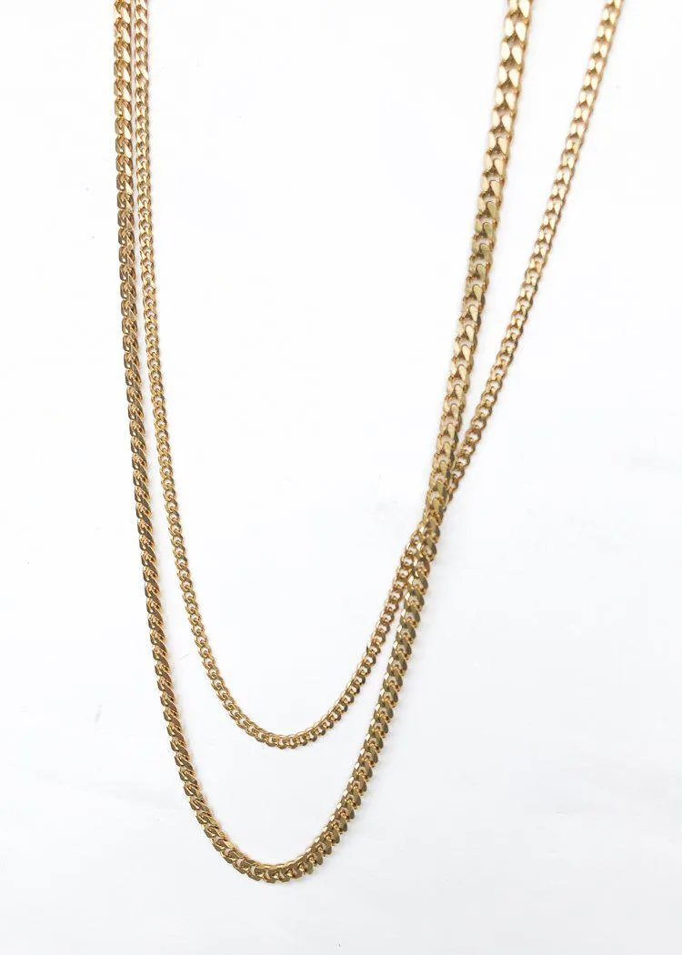 Bracha Gigi Layered Chain Necklace - Gold