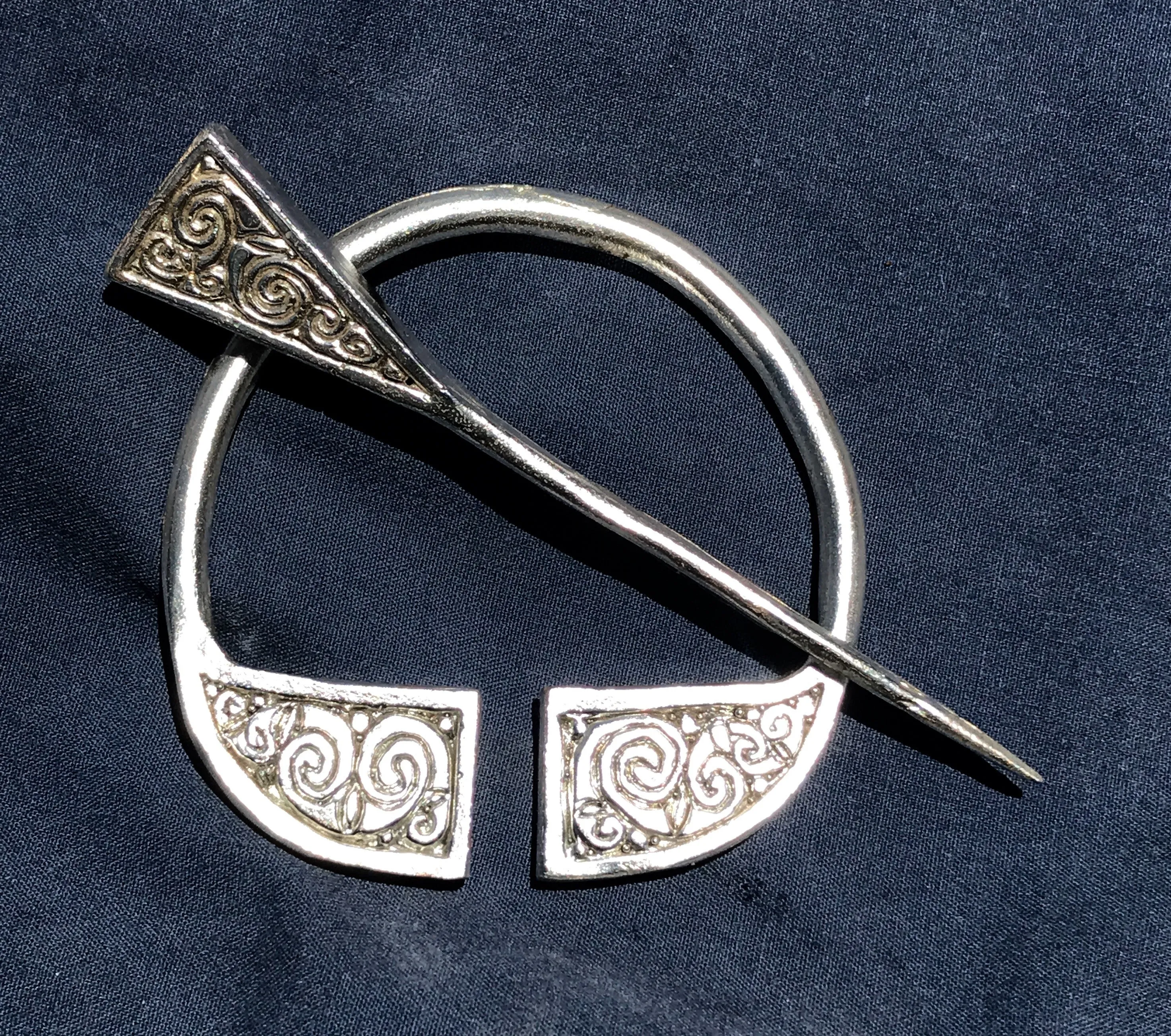 Celtic Spiral Penannular Brooch - R02