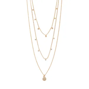 CHAYENNE recycled crystal necklace rosegold-plated