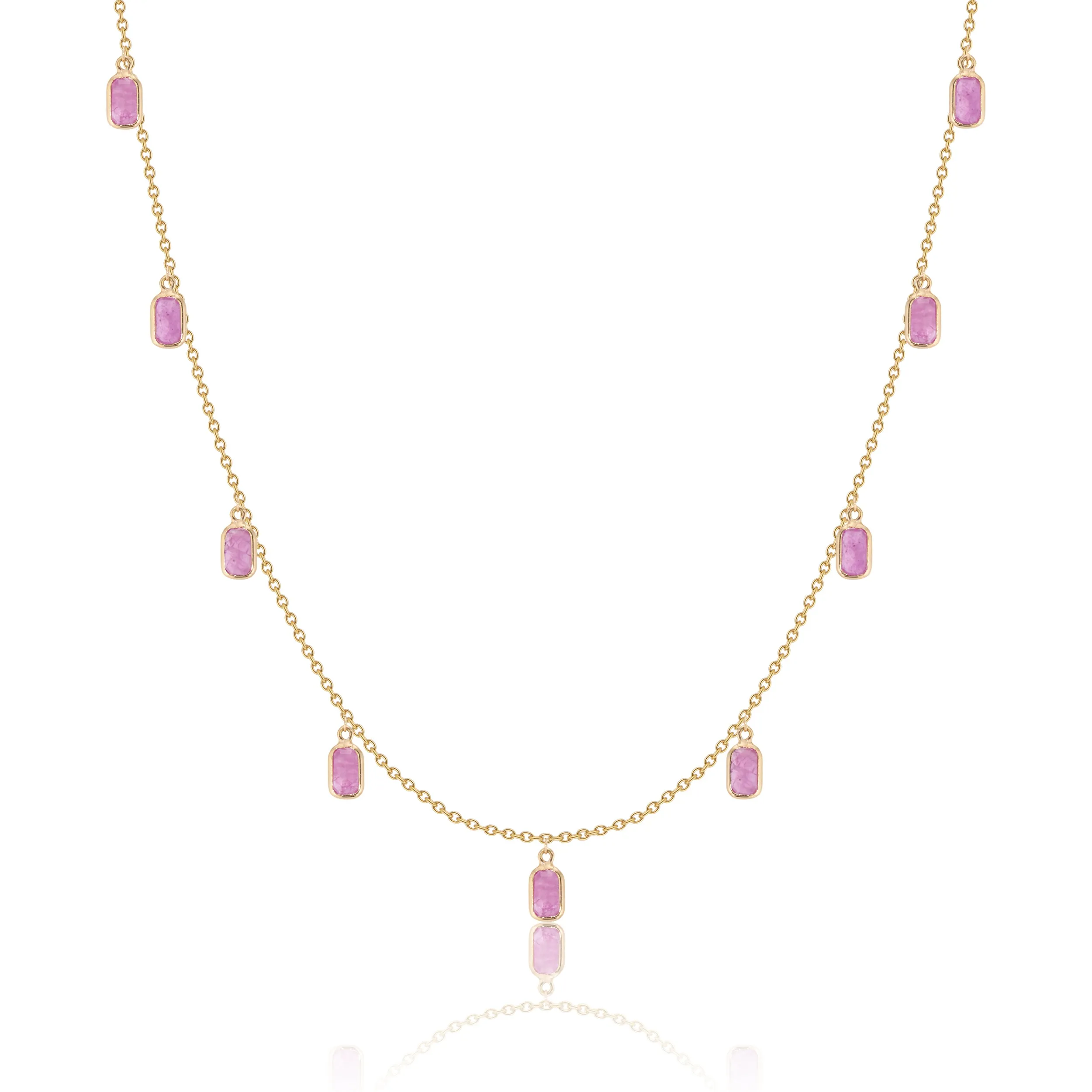 Chelsea Ruby Necklace,18K Gold