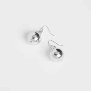 Christmas Ornament Earring - Silver