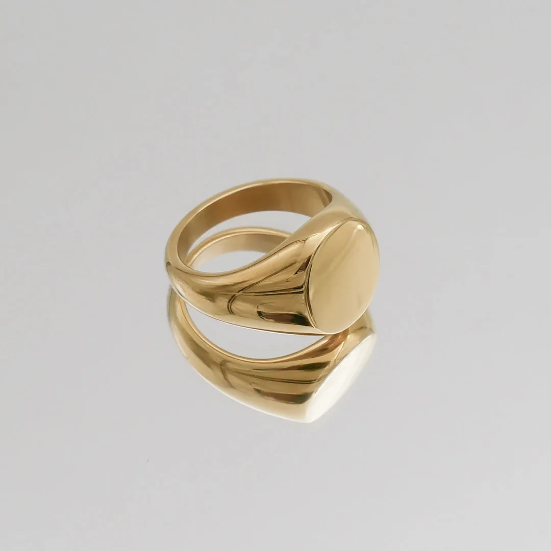 Classic Gold Signet Ring