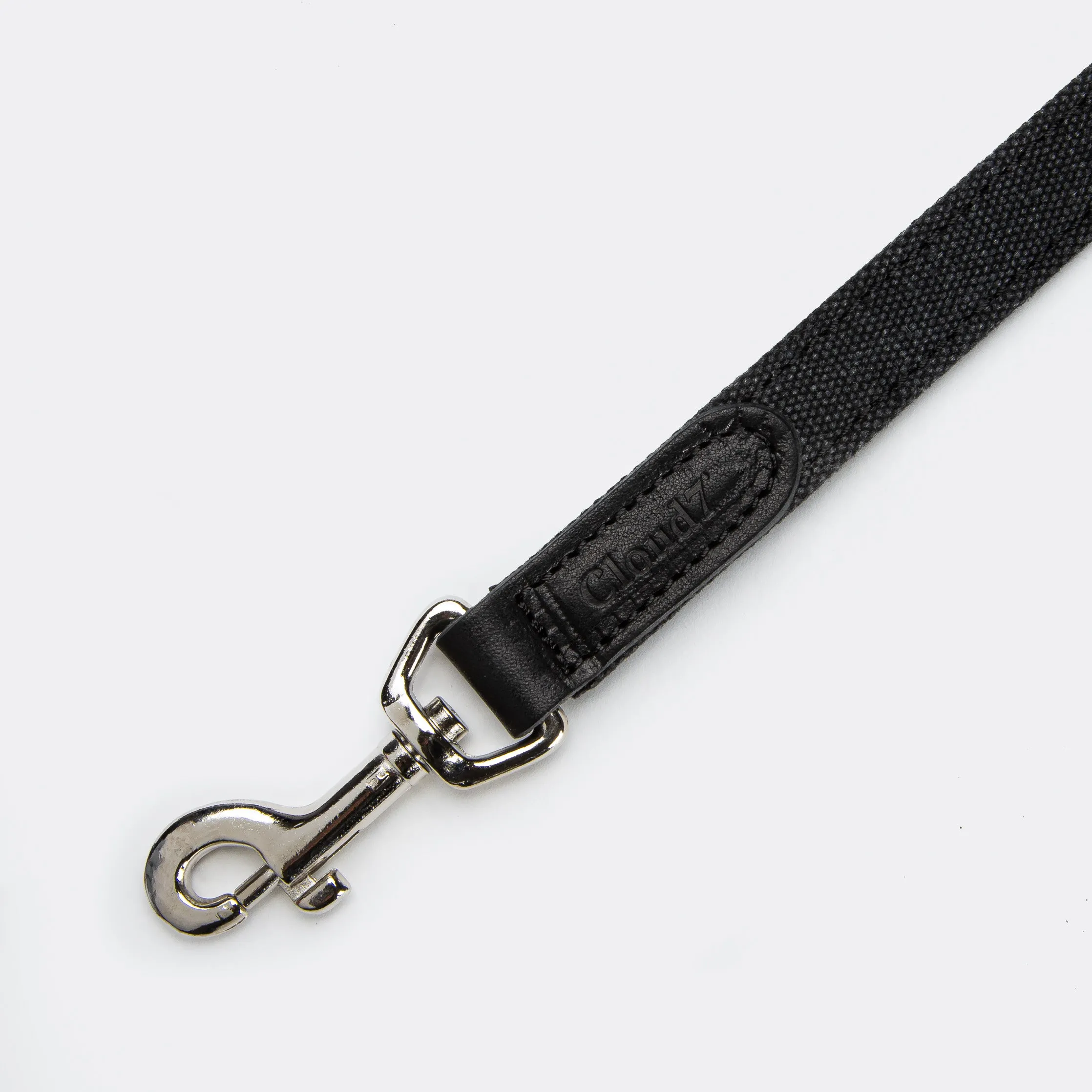 Cloud7: Tivoli Dog Leash in Canvas Leather, Black