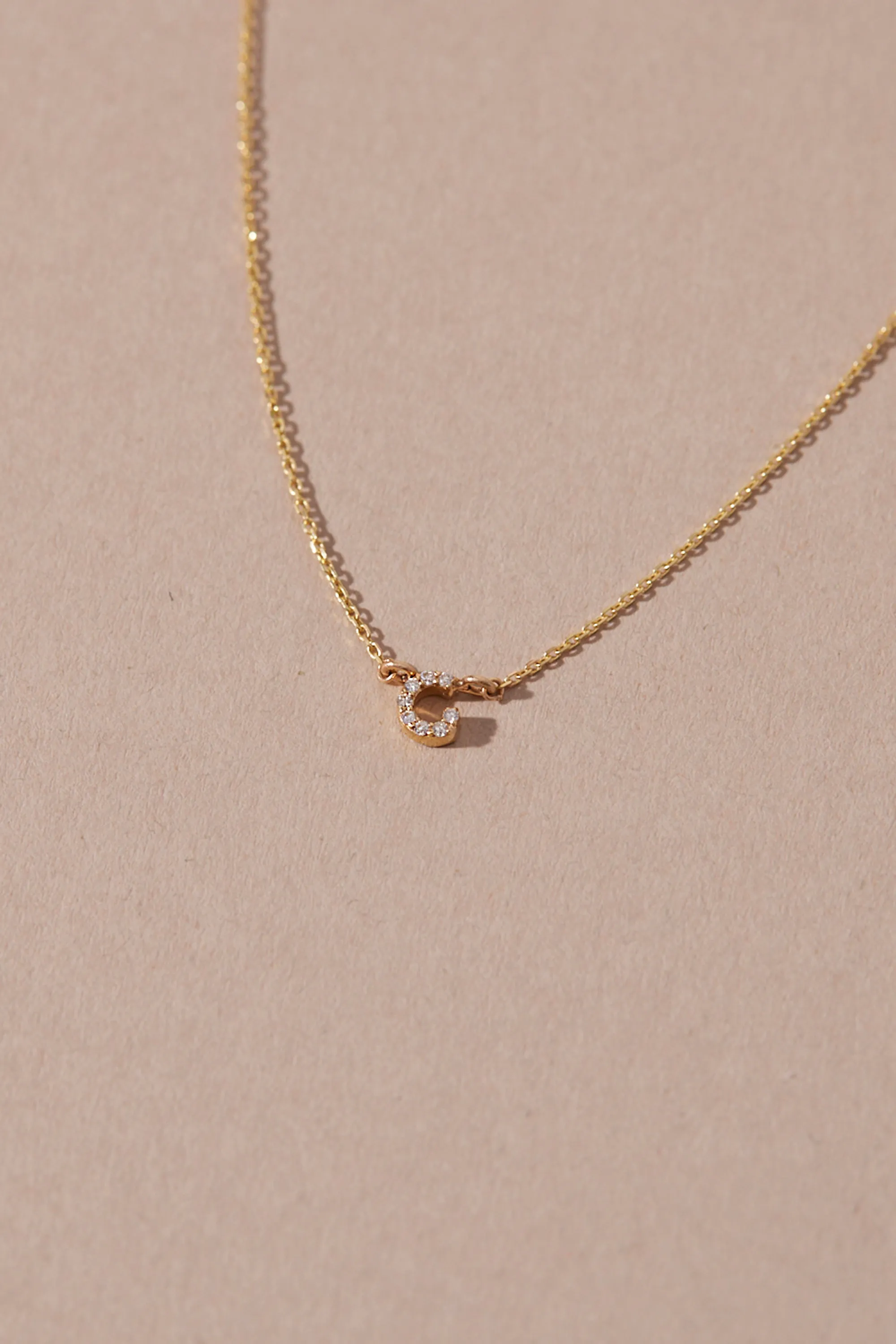 CONNECT DIAMOND INITIAL NECKLACE