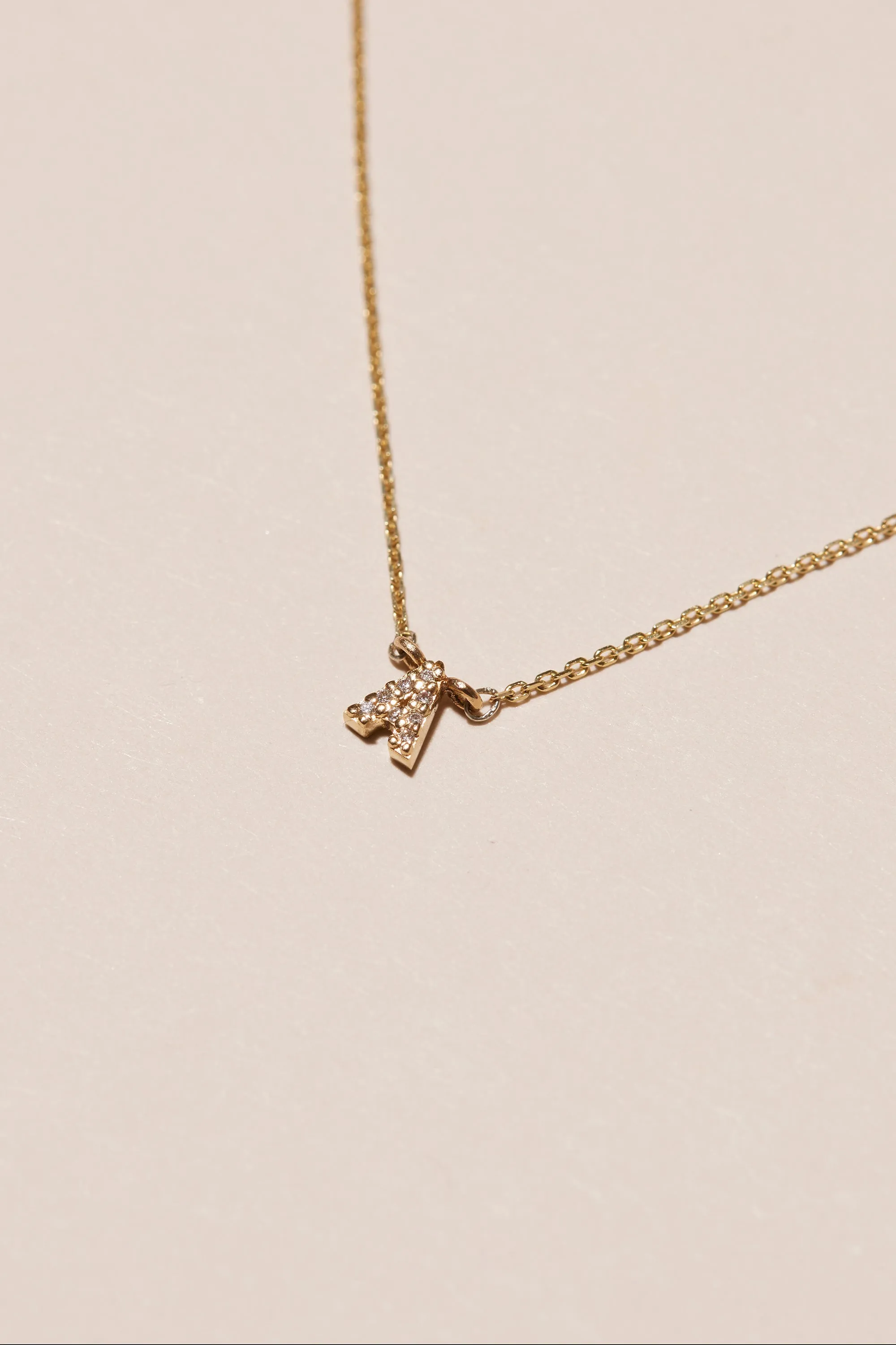 CONNECT DIAMOND INITIAL NECKLACE