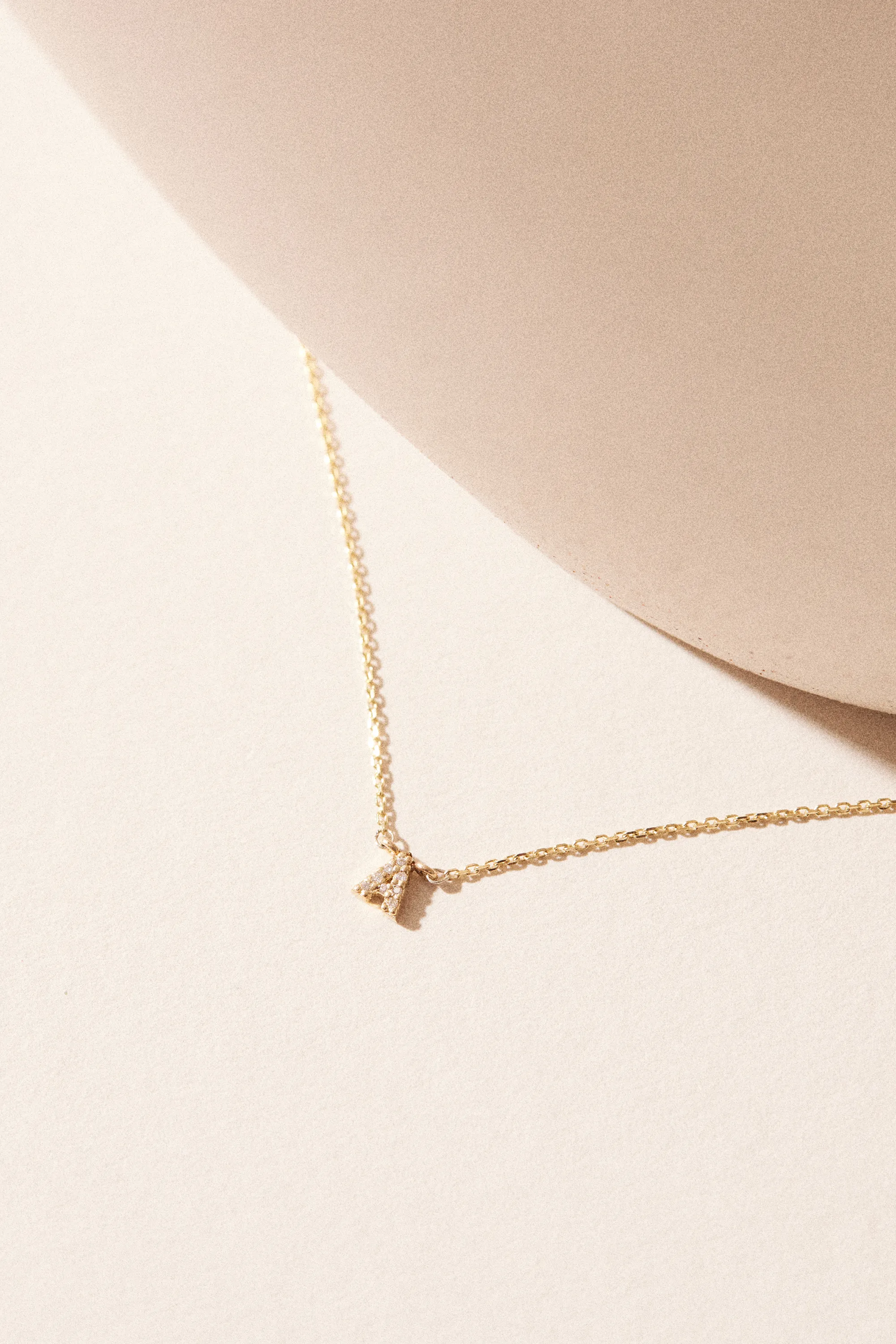 CONNECT DIAMOND INITIAL NECKLACE