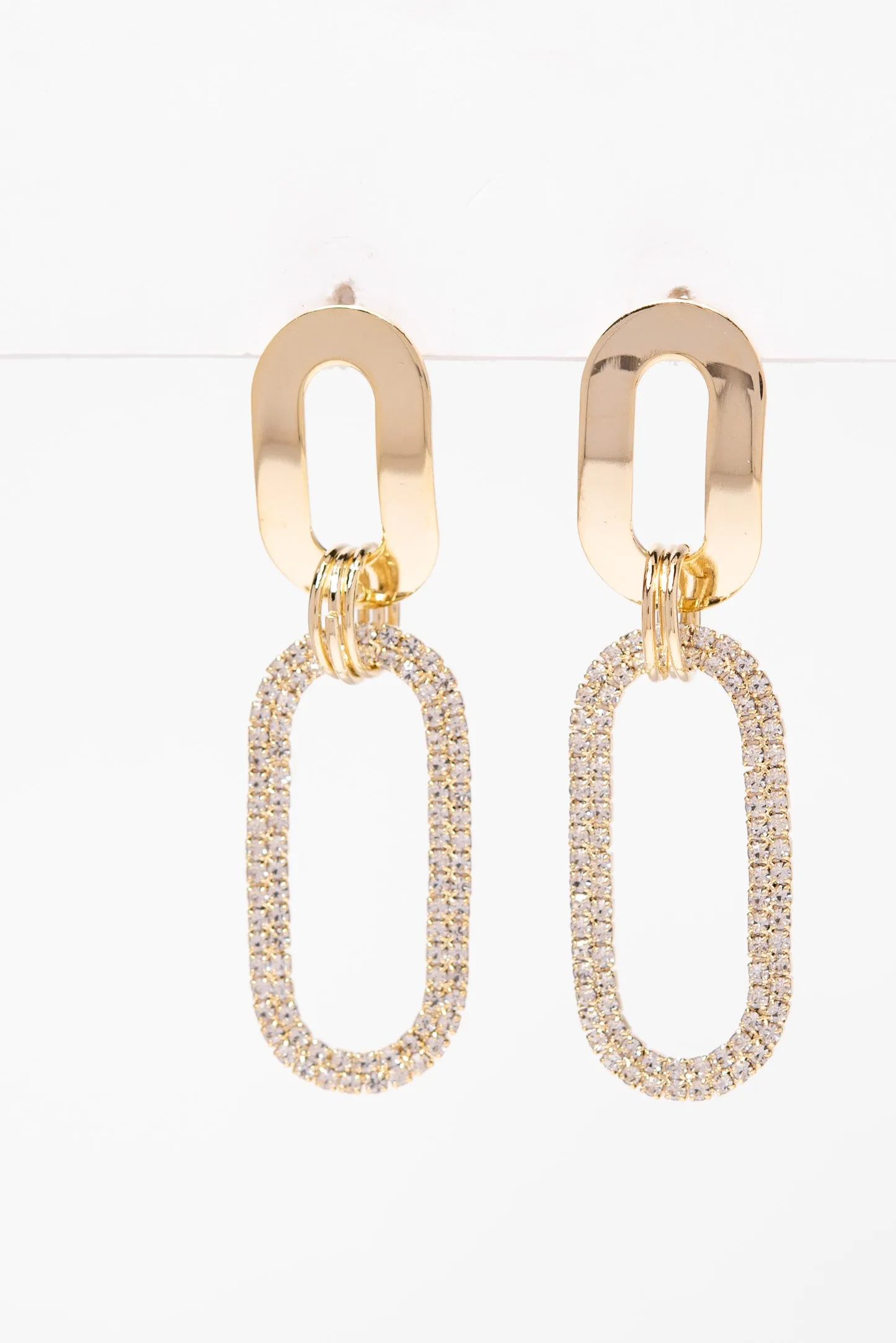 Cora Cubic Dangle Earrings - Gold