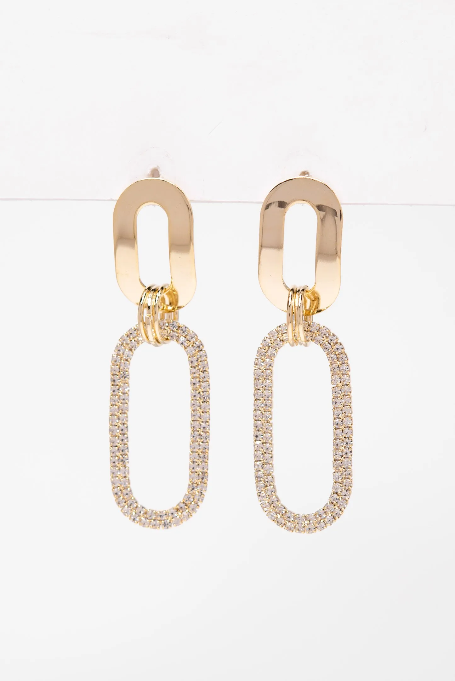 Cora Cubic Dangle Earrings - Gold