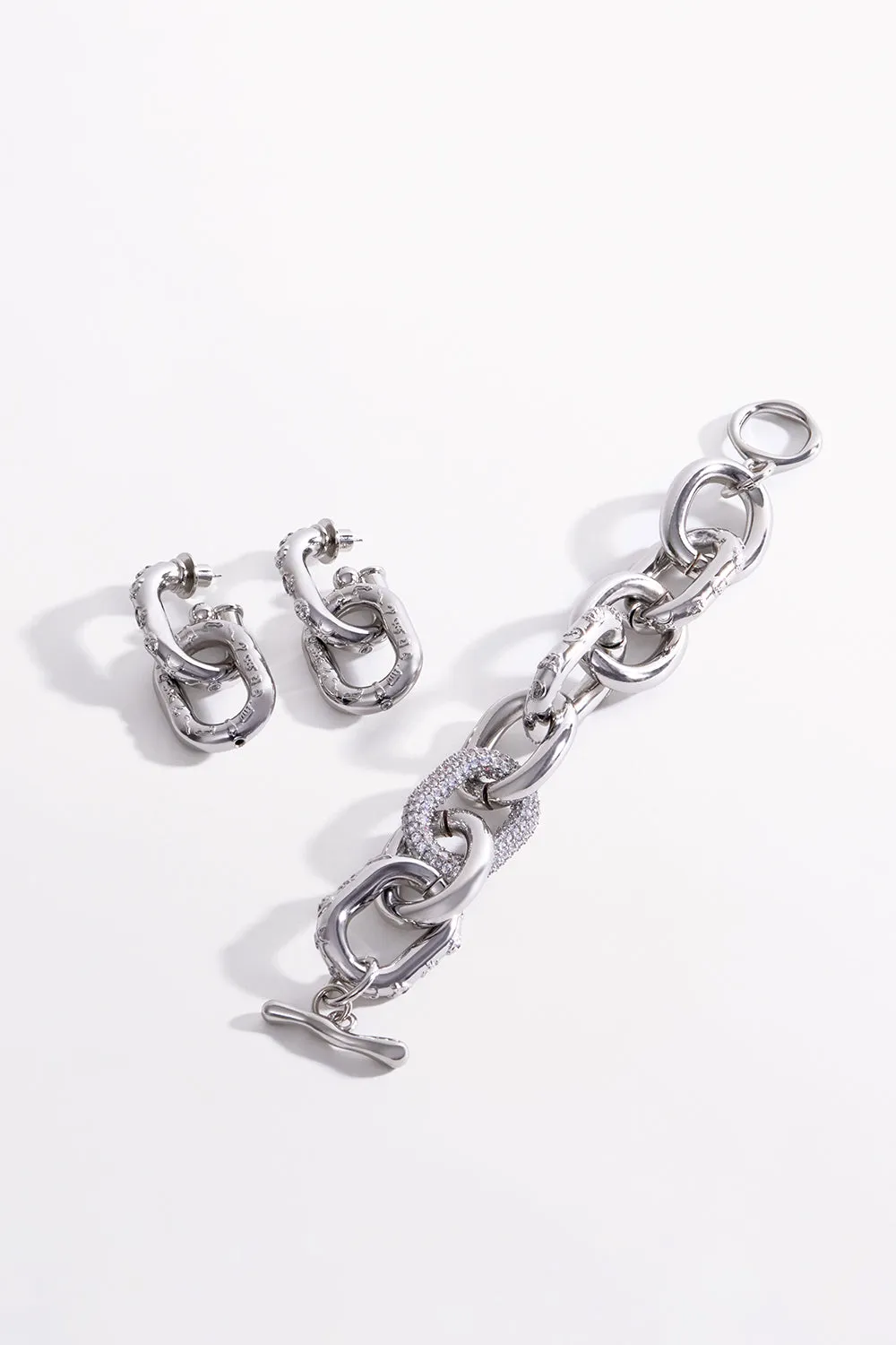 COSMIC CARTOUCHE EARRINGS SILVER