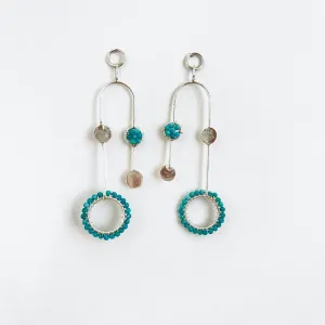 CUSTE9 - SILVER/TURQUOISE