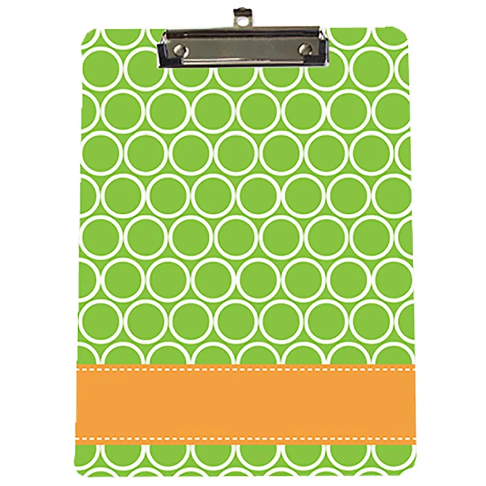 Custom Green Gold Rings Clipboard