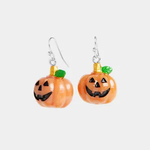 Dangle Jack-O-Lantern Pumpkin Earring