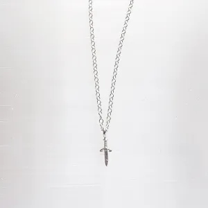 Danity Sword Layering Necklace in Sterling Silver