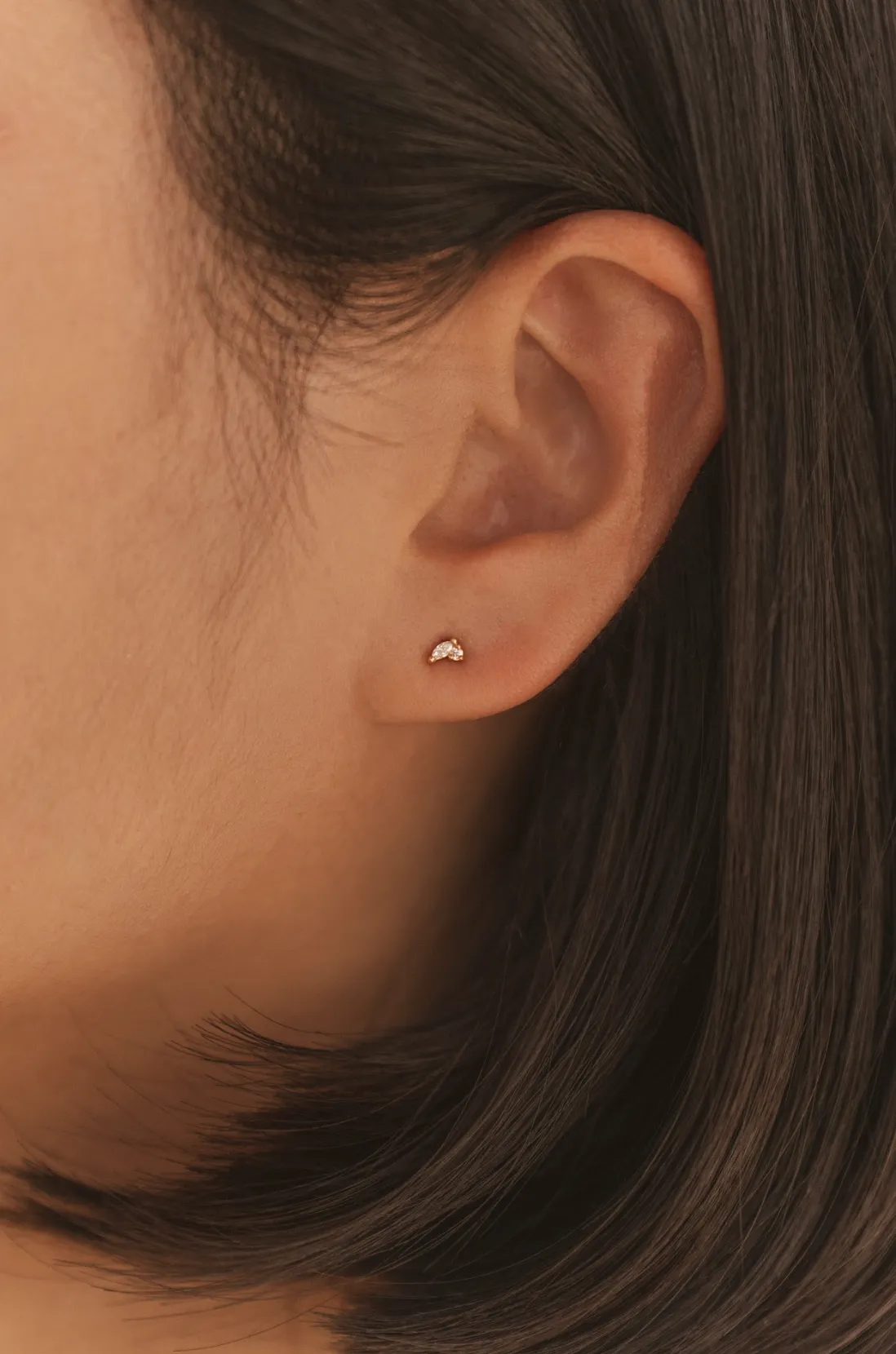 Diamond Lean On Me Studs