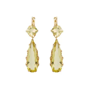 Double Crown Drops Lemon Topaz