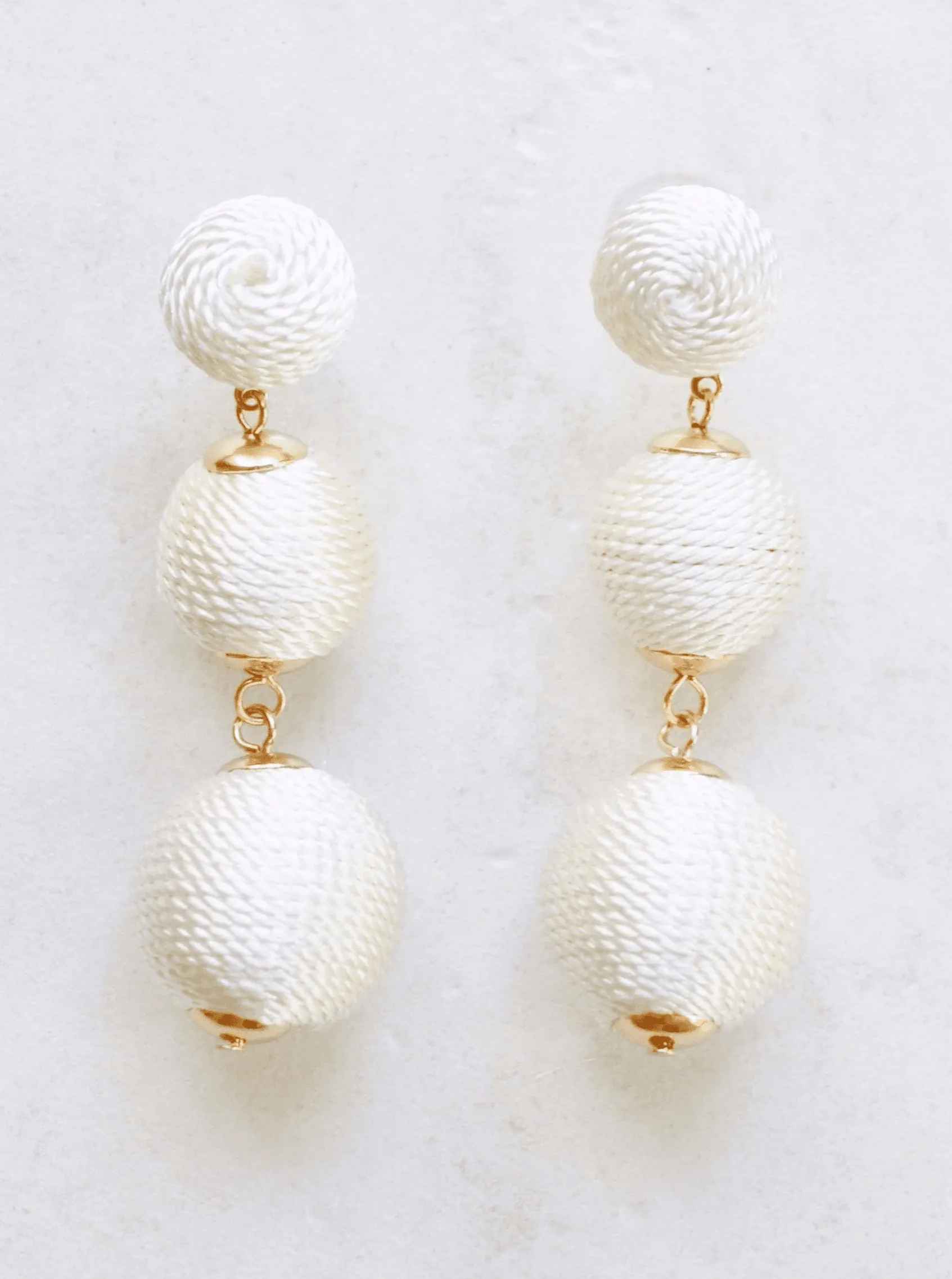 Dreaming Big Earrings (White-Small)