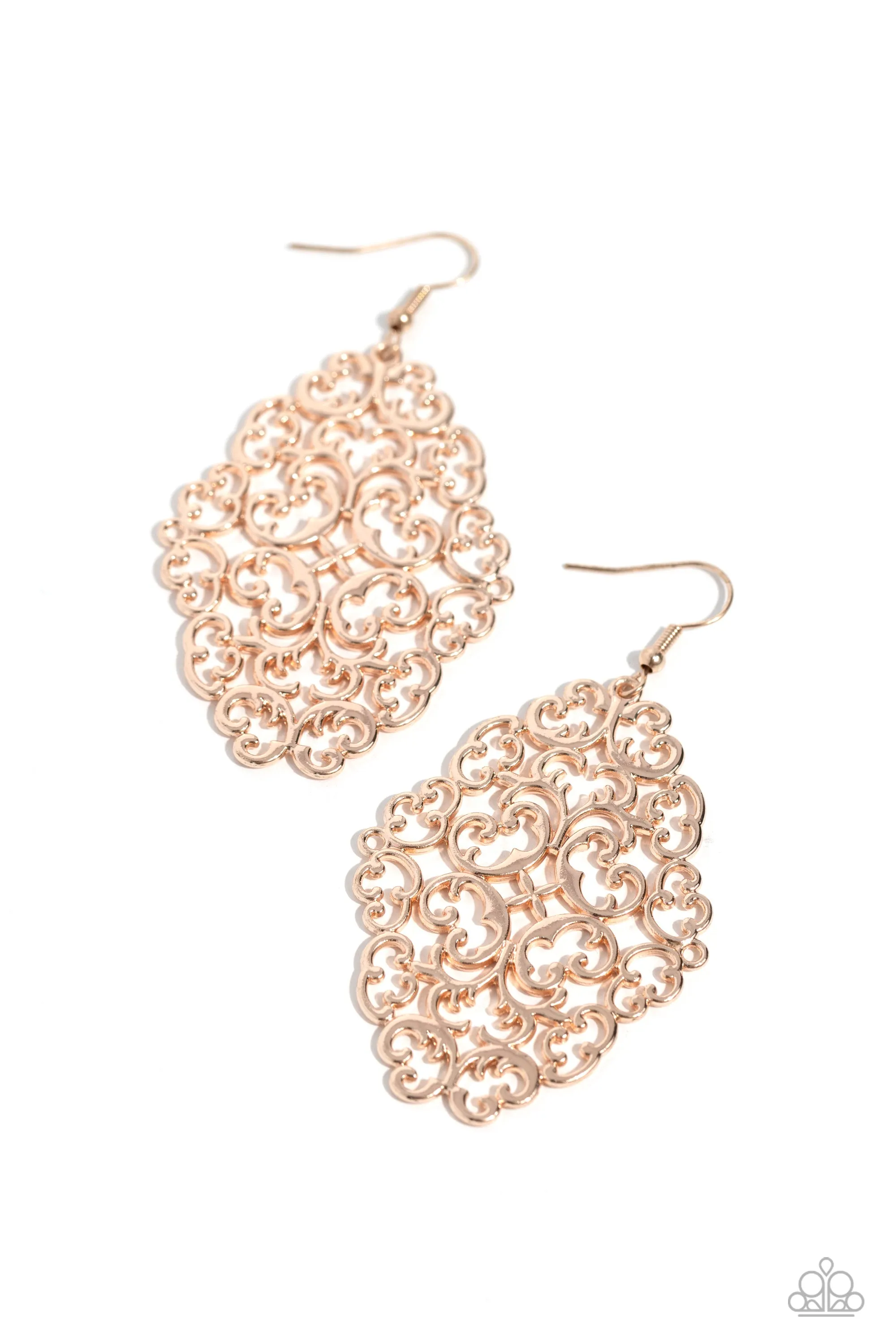 Earrings Contemporary Courtyards - Rose Gold E413