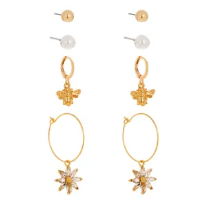 Earrings Pearl Earrings Butterfly-Patterned Short Style Earrings