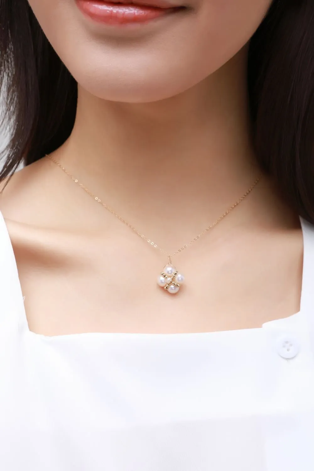 Embellished Series Lucky Clover Necklace