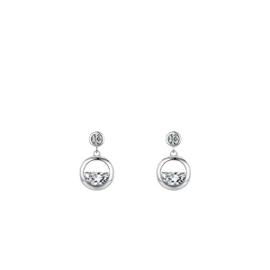 Everyday Genie S925 Silver Zircon Earrings with Feminine Style