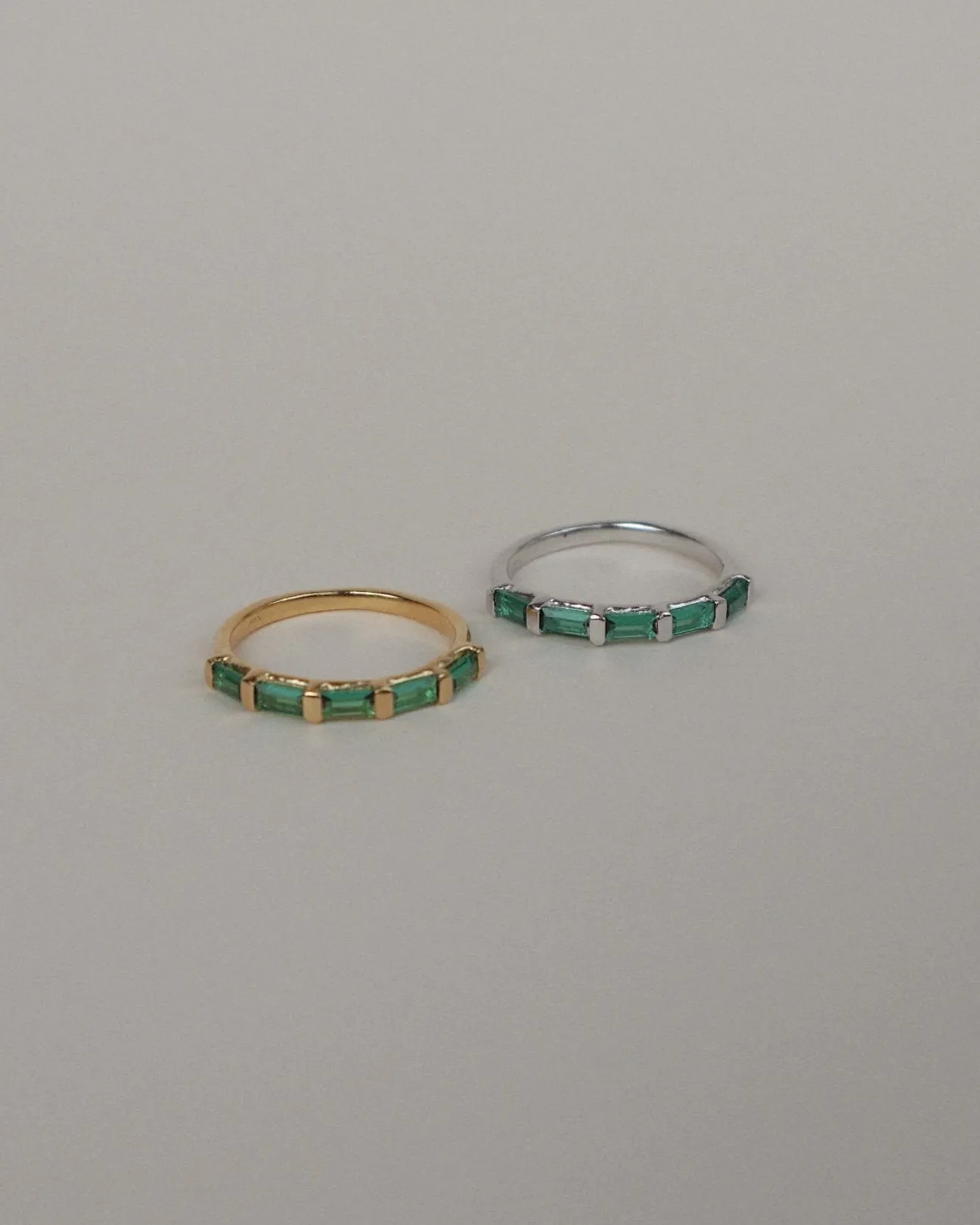 'Evie' Eternity Green Ring