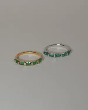 'Evie' Eternity Green Ring