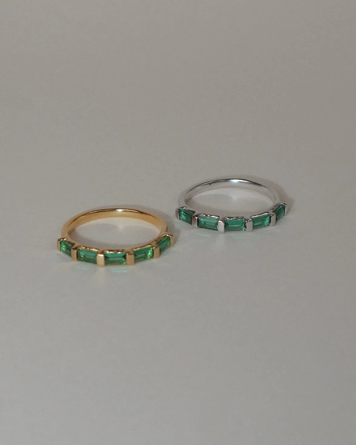 'Evie' Eternity Green Ring