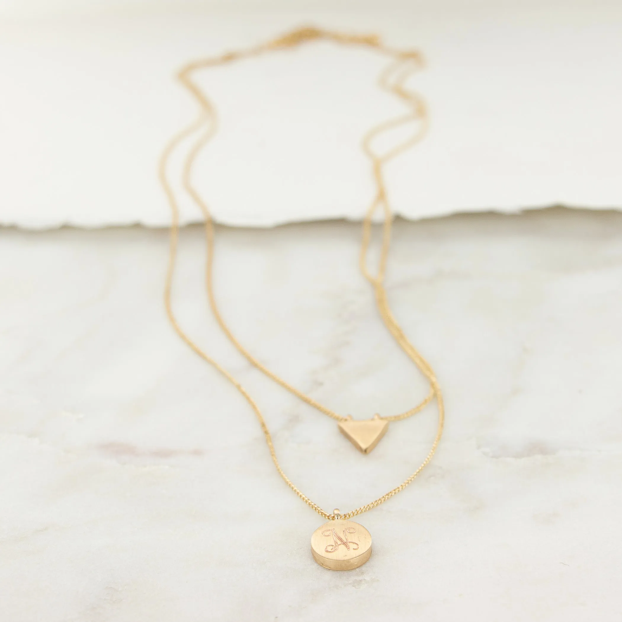 Ex's and O's Necklace - Goldtone