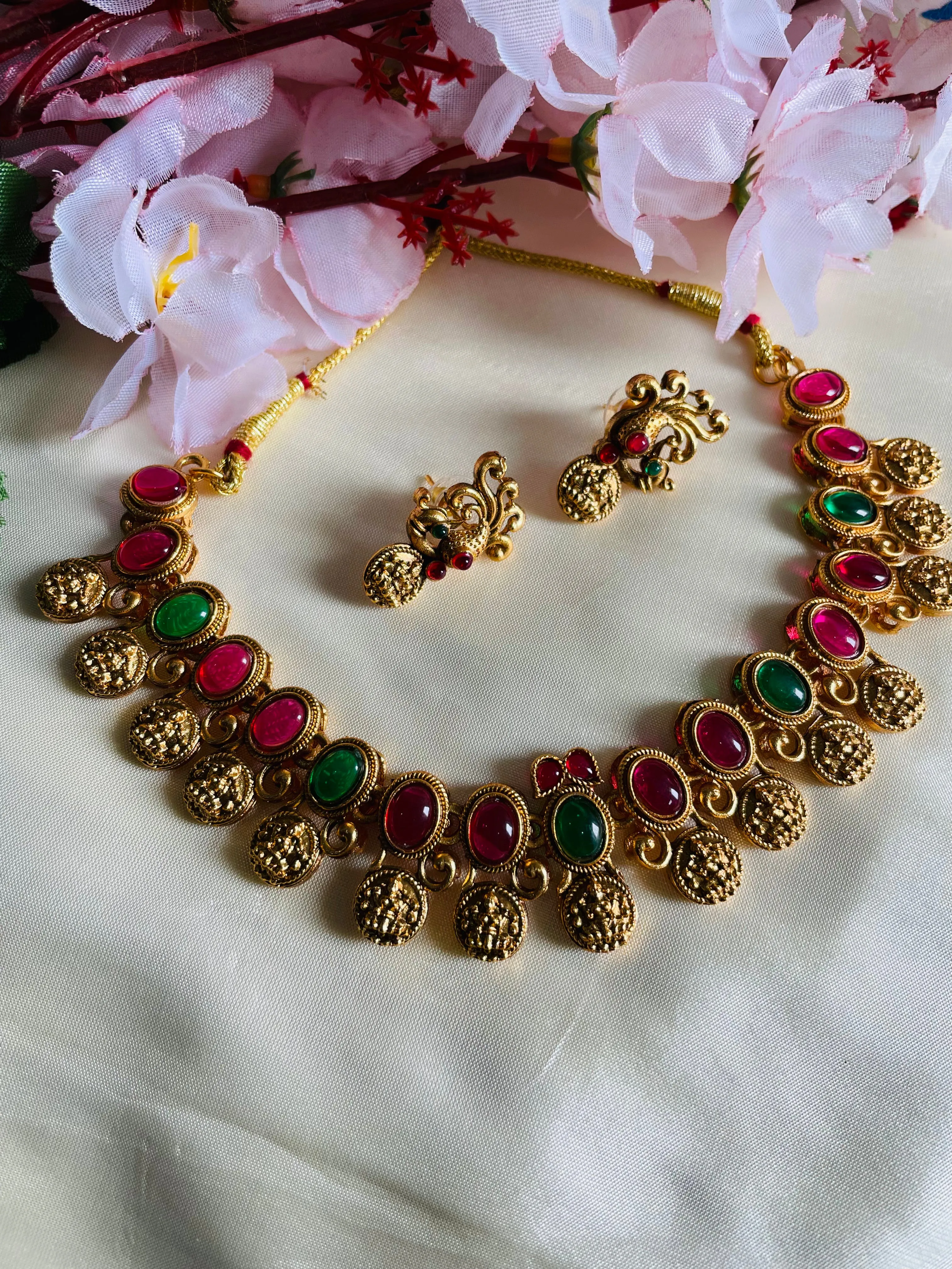 Ganga Choker multi stone necklace