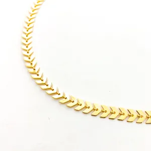 Gianna Chevron Necklace | Gold