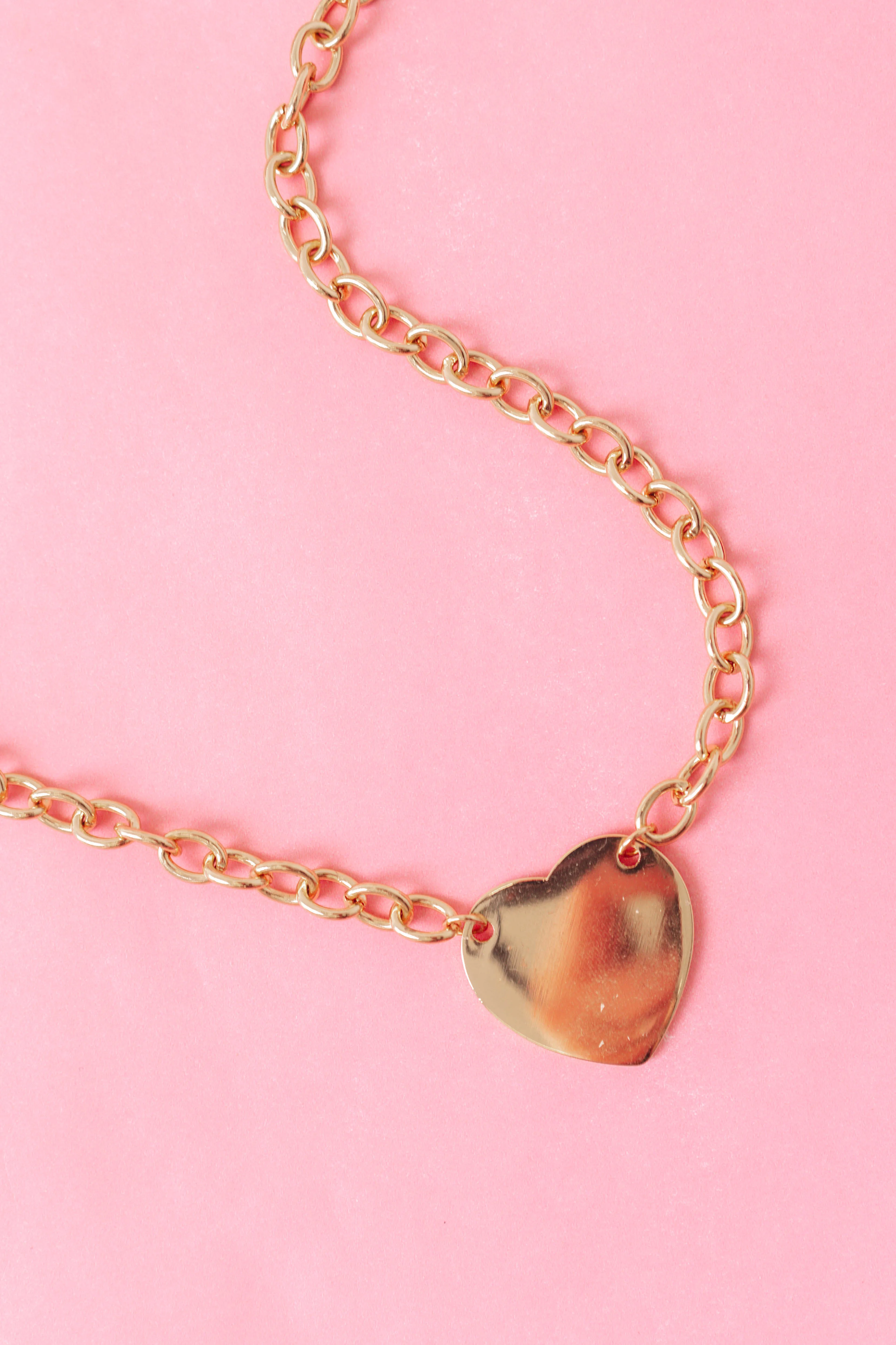 Heart Of Gold Necklace - Gold