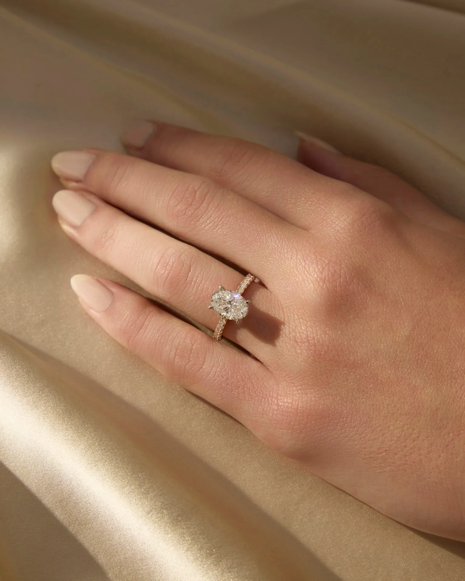 Helena | Oval Solitaire Diamond Engagement Ring