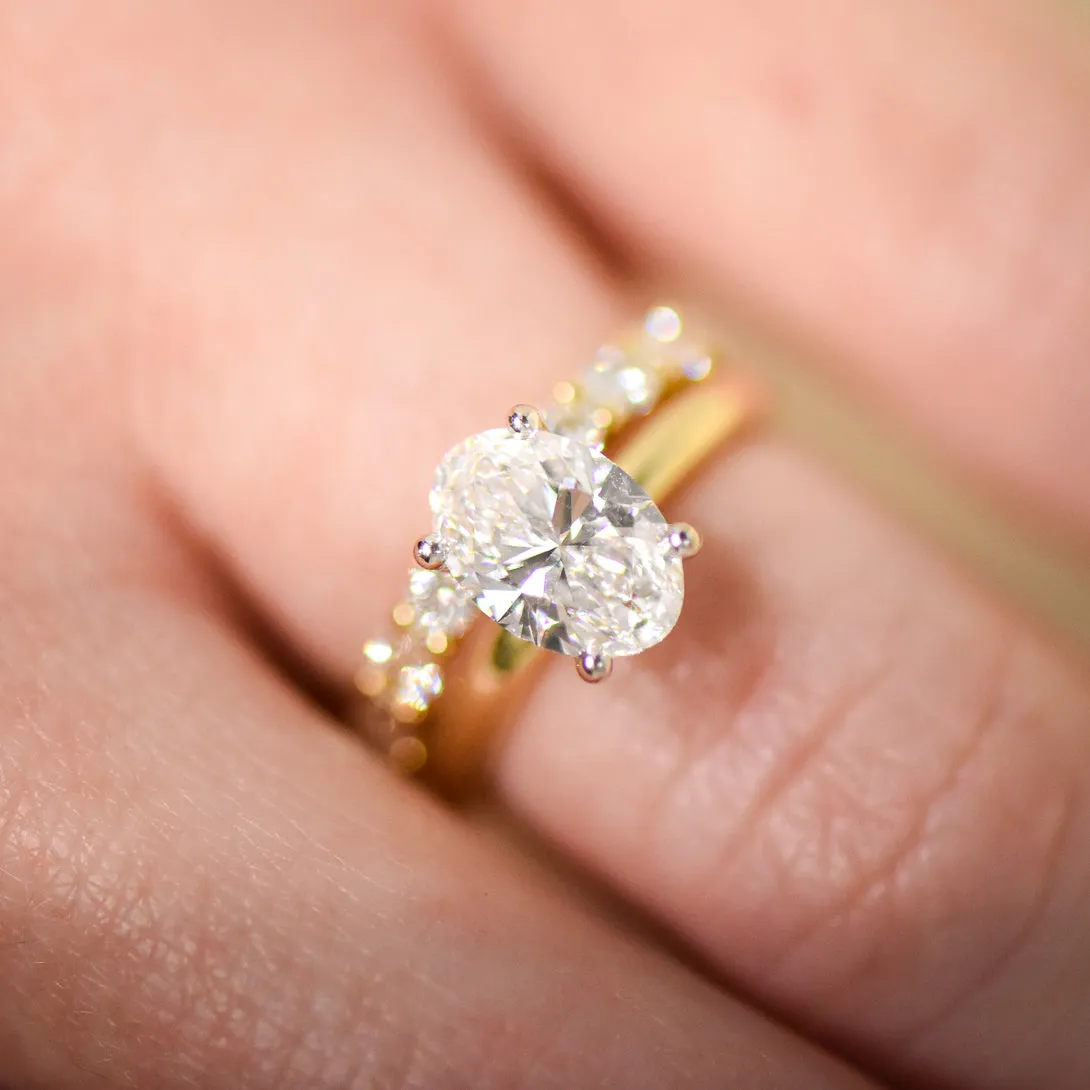 Helena | Oval Solitaire Diamond Engagement Ring